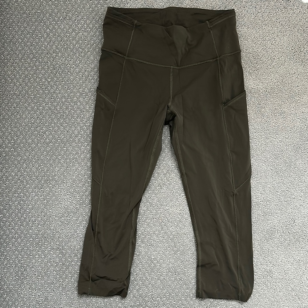 Dark Olive High-Waisted Leggings